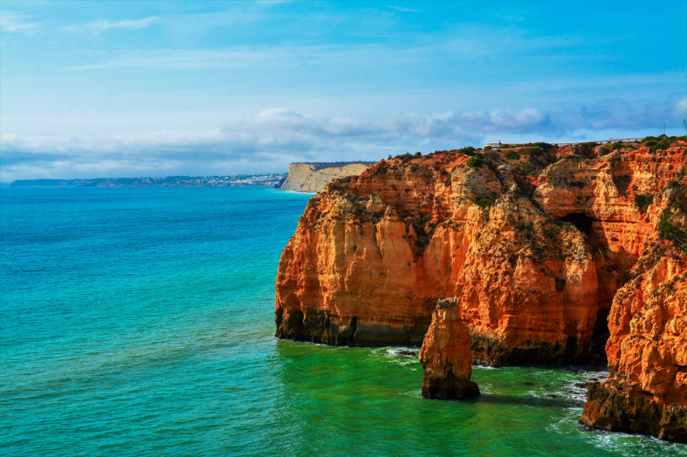 Ponta da Piedade rocky cliffs in Lagos, Portugal - great for wallpapers
